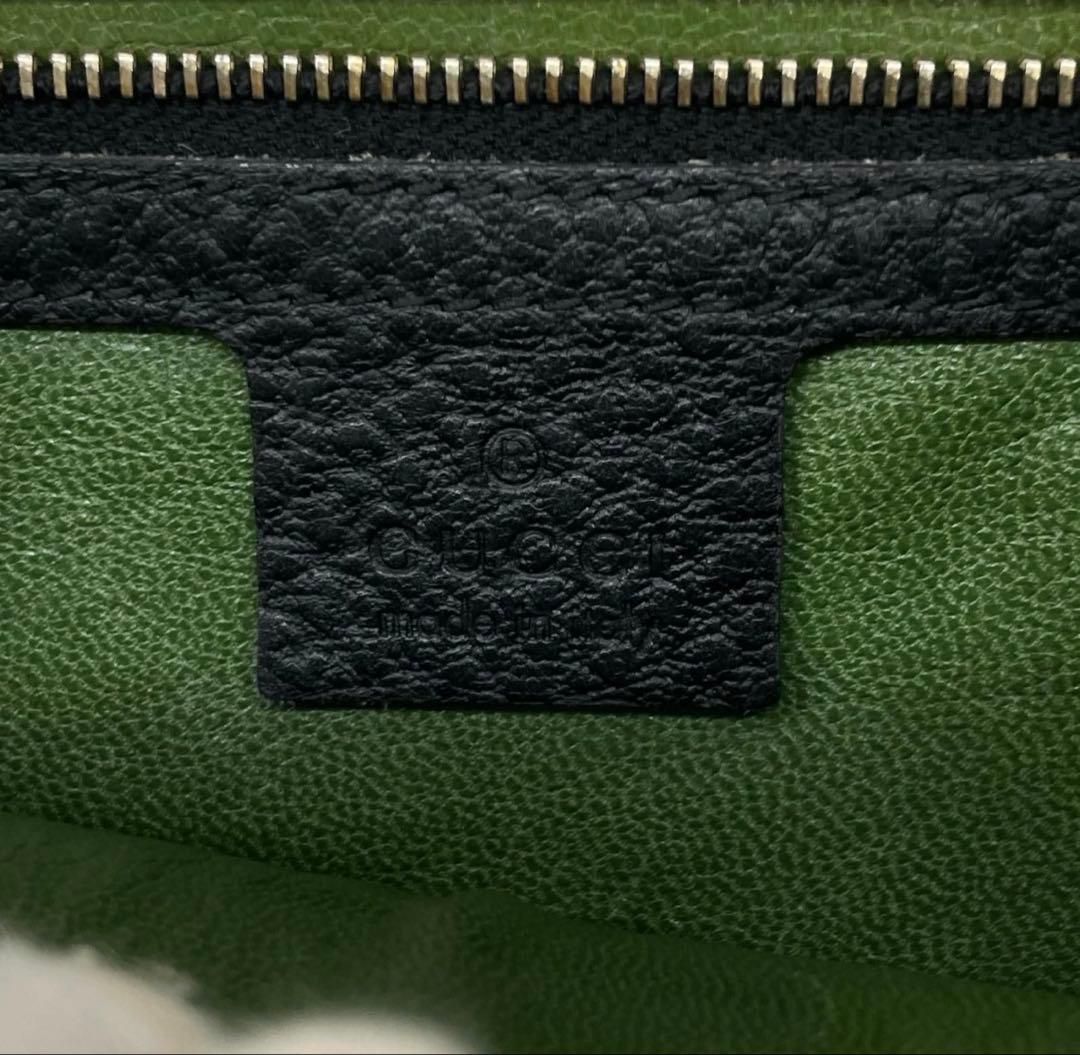 gucci ジャッキー ブラック　シボ革