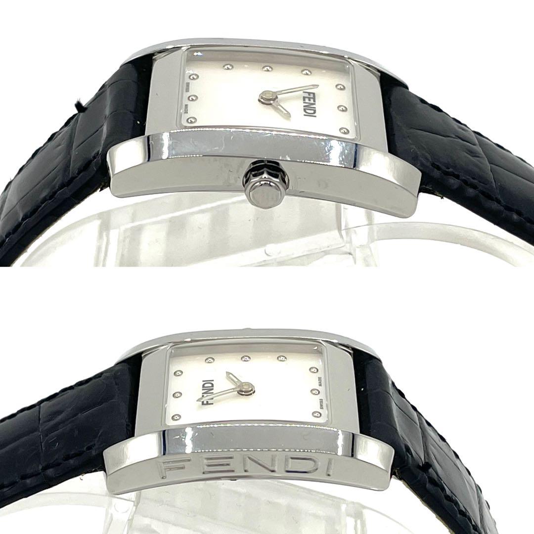 【稼働 美品】フェンディ 7000L オロロジ シェル文字盤 替えベルト 腕時計