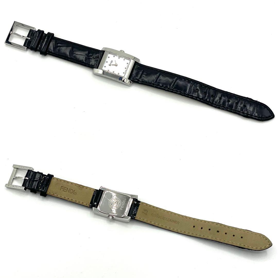 【稼働 美品】フェンディ 7000L オロロジ シェル文字盤 替えベルト 腕時計