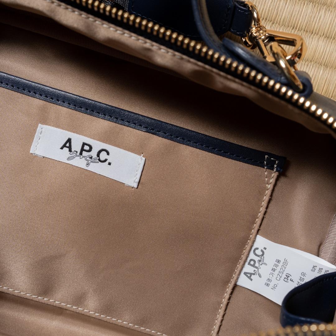 A.P.C. golf ネイビー ショルダーバッグ 新品タグ付き