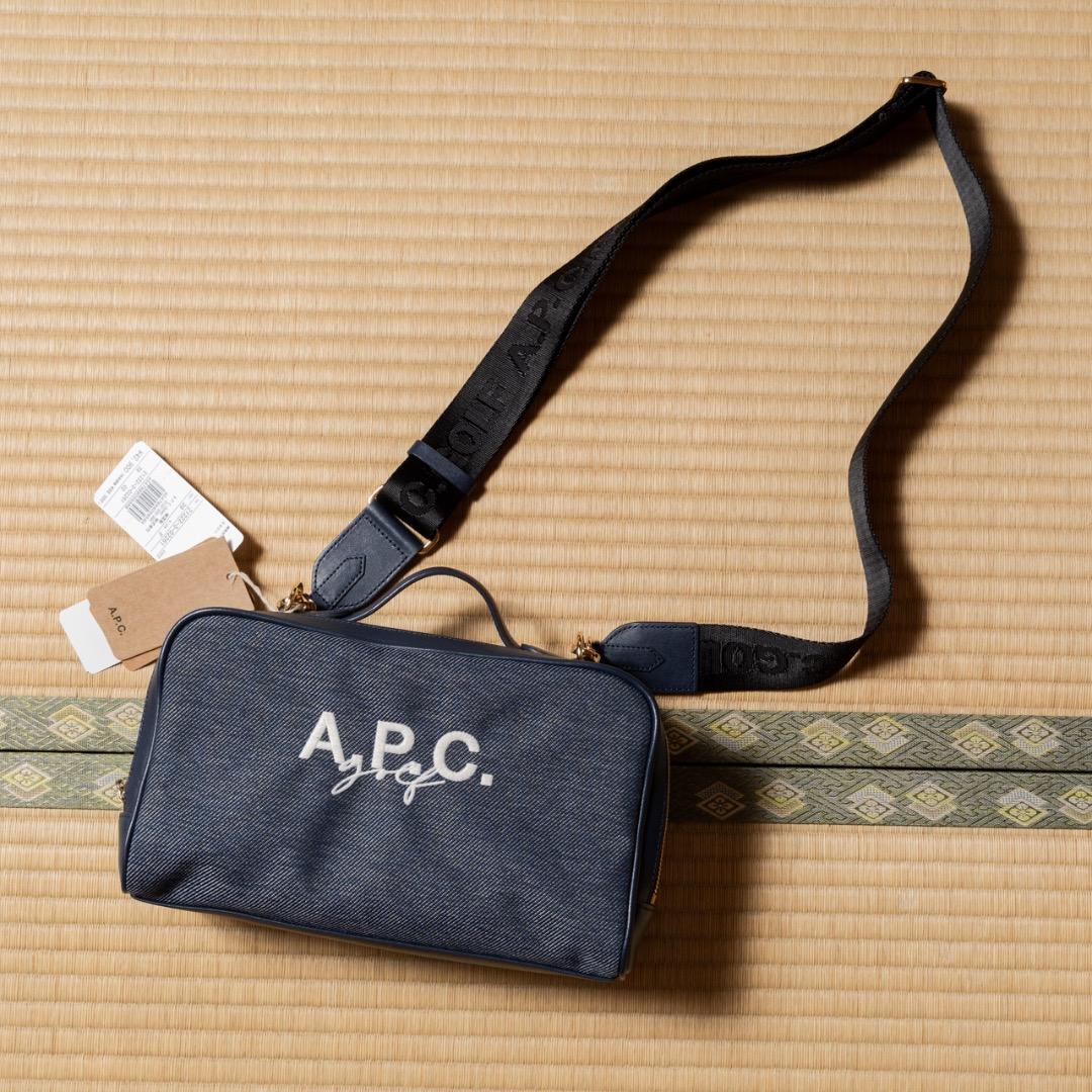 A.P.C. golf ネイビー ショルダーバッグ 新品タグ付き