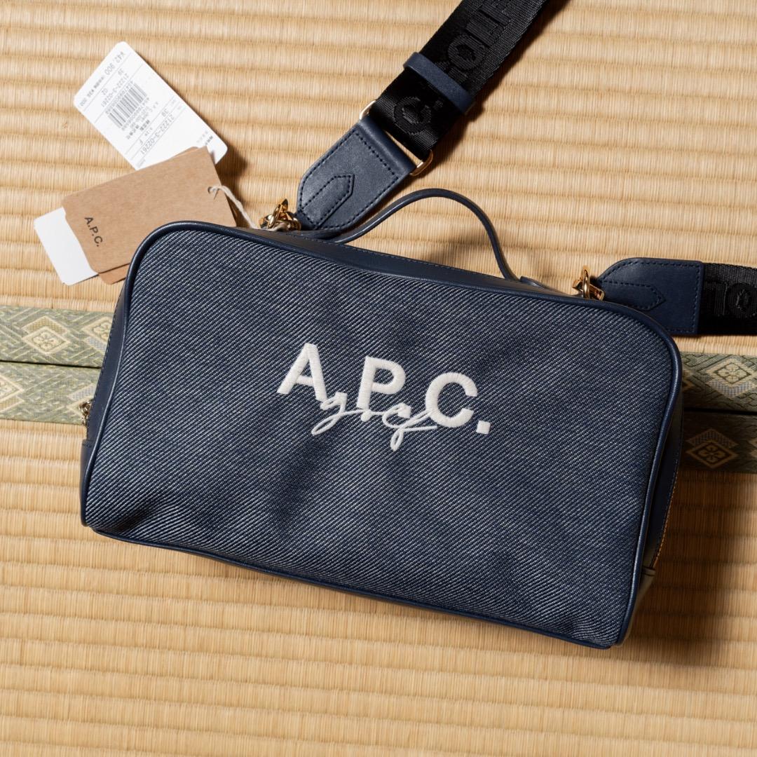 A.P.C. golf ネイビー ショルダーバッグ 新品タグ付き