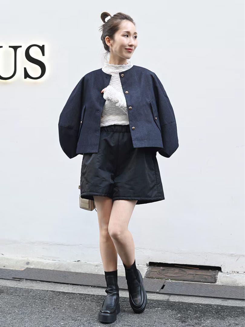 トレフルプラスワン♡はプリーツデニムジャケット美品