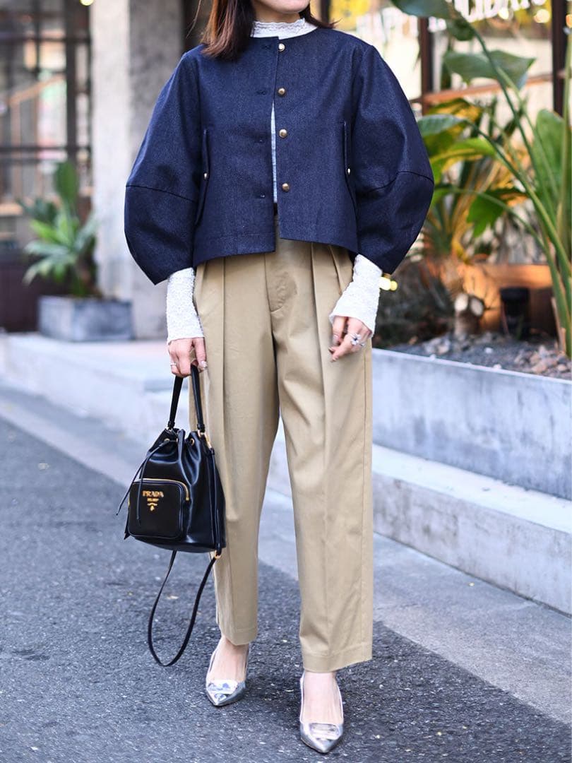 トレフルプラスワン♡はプリーツデニムジャケット美品