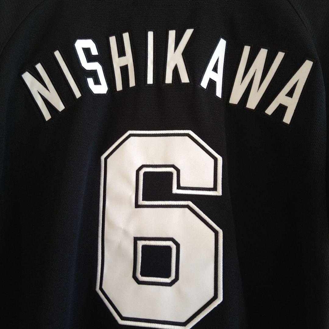 【新品】千葉ロッテマリーンズ/西川史礁　ビジターレプリカユニフォーム　Mサイズ