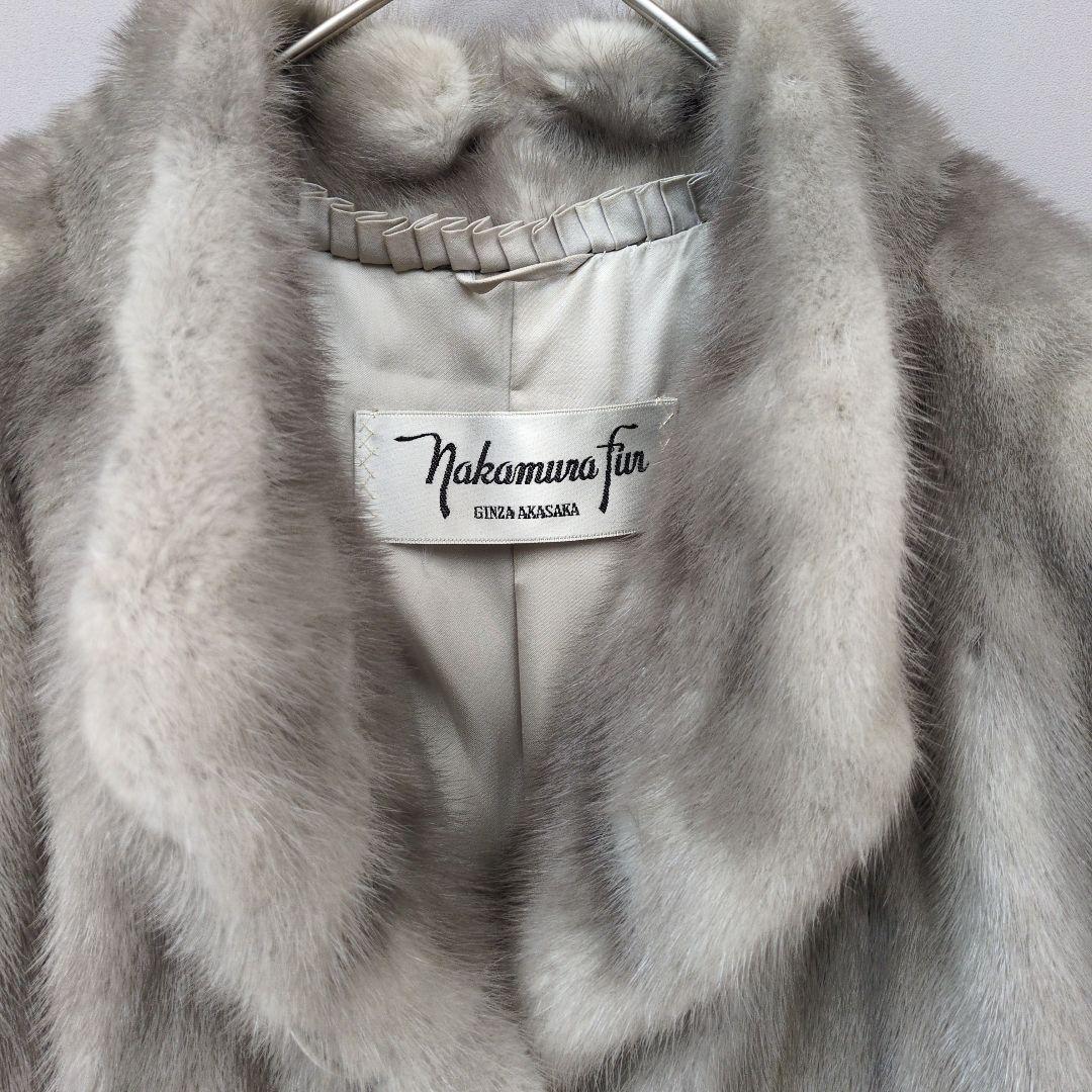 nakamura fur サファイアミンクファーコート リアルファー L〜LL