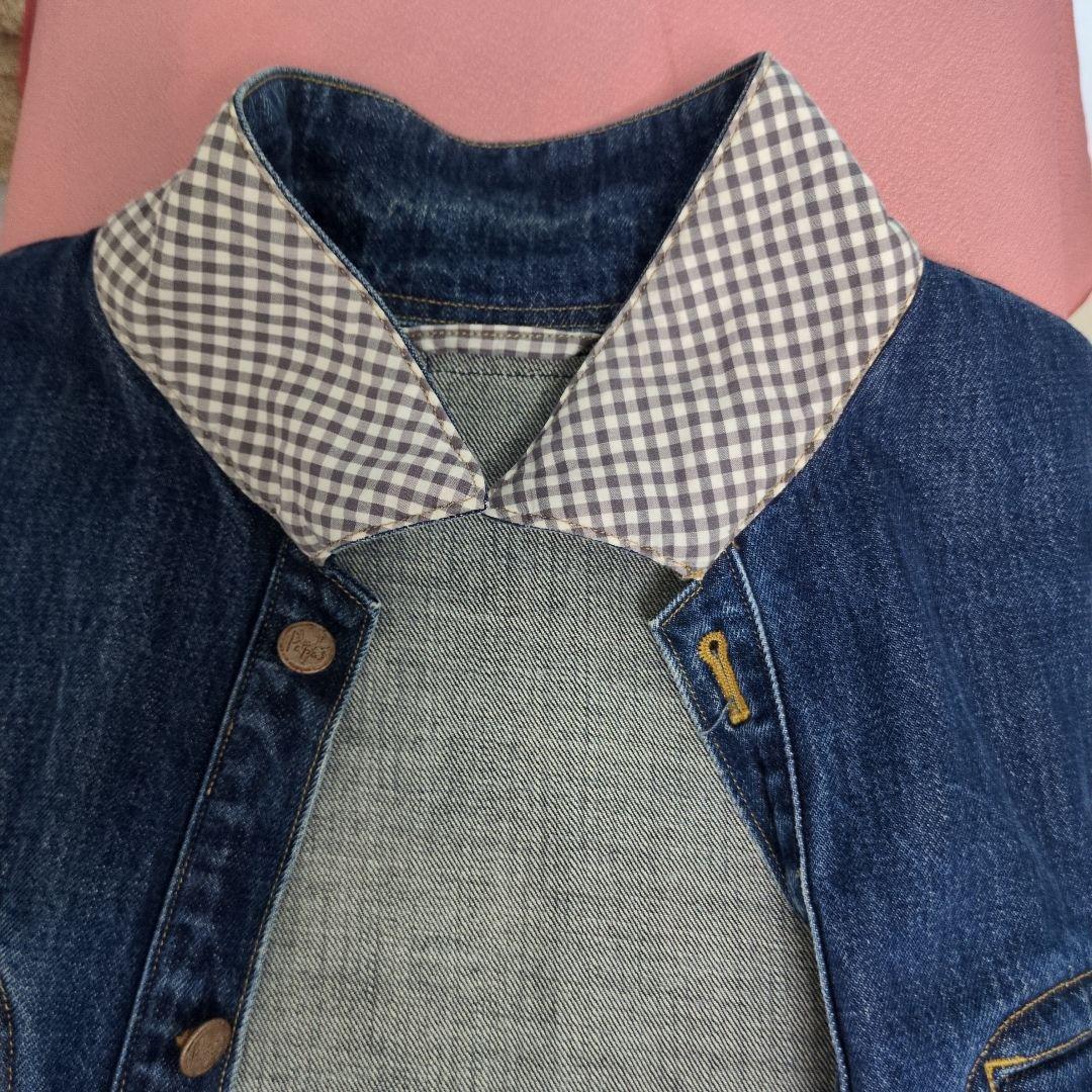 専用・Papas ダークブルー デニムジャケット