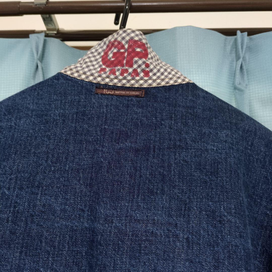 専用・Papas ダークブルー デニムジャケット