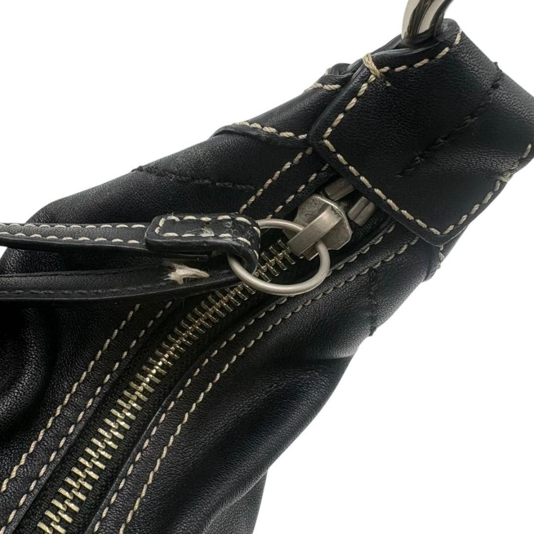 COACH コーチ ショルダーバッグ ワンショルダー　ホーボー レザー　ブラック