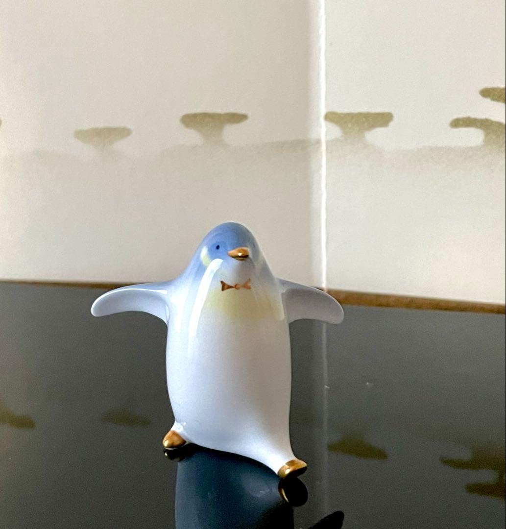 大倉陶園　ペンギン ペア　置物 希少 レア