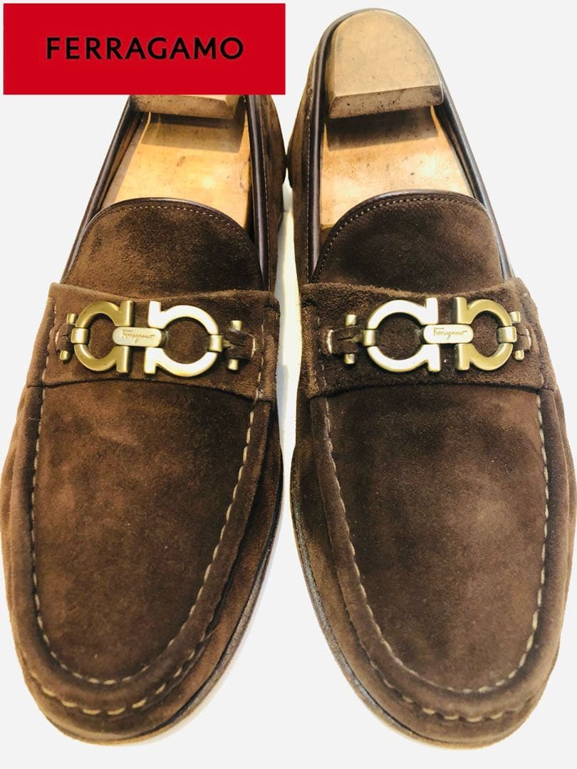 ★美品★定価10万オーバー！ サルヴァトーレフェラガモ ガンチーニ スエード