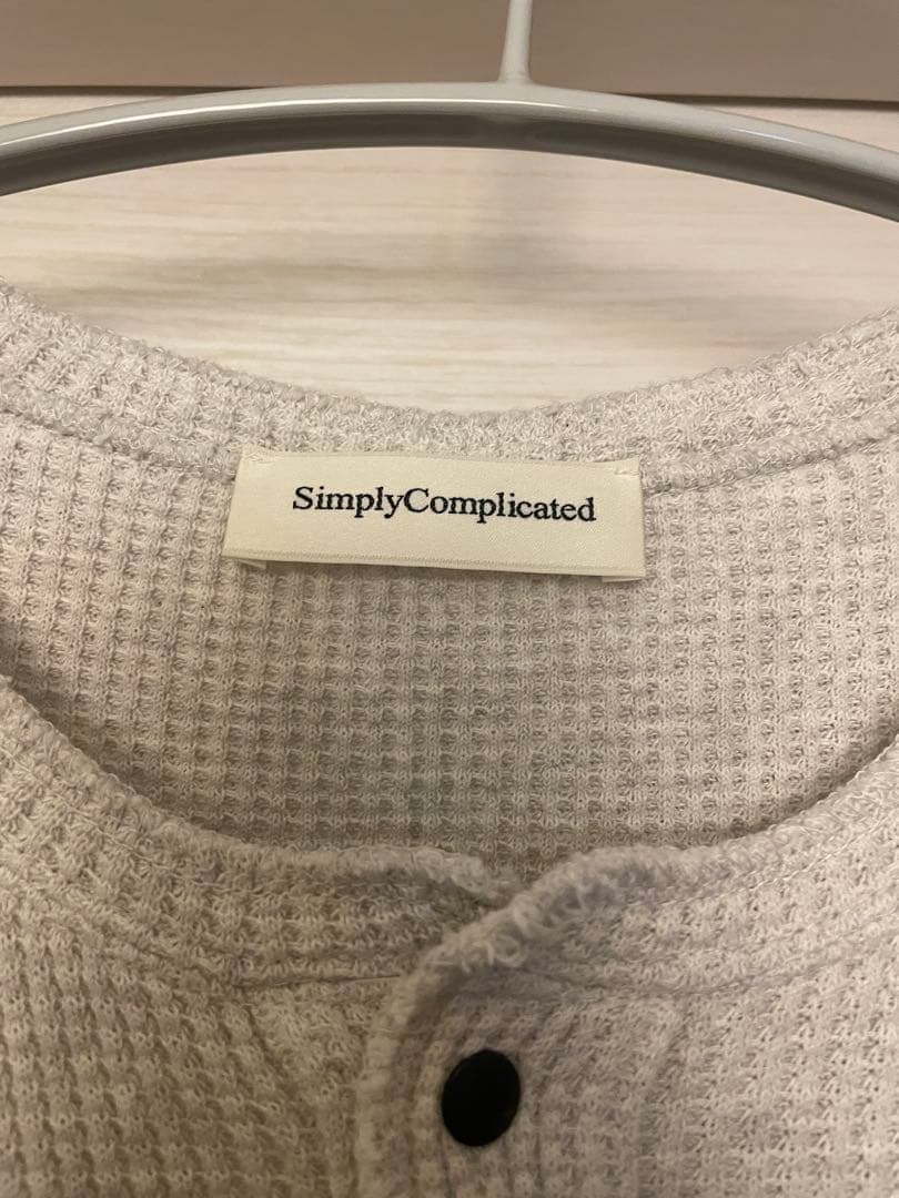 トップス simply complicated SNAP HENRY L/S TEE