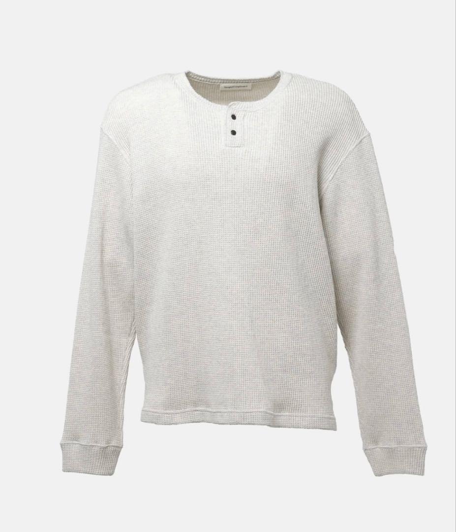 トップス simply complicated SNAP HENRY L/S TEE