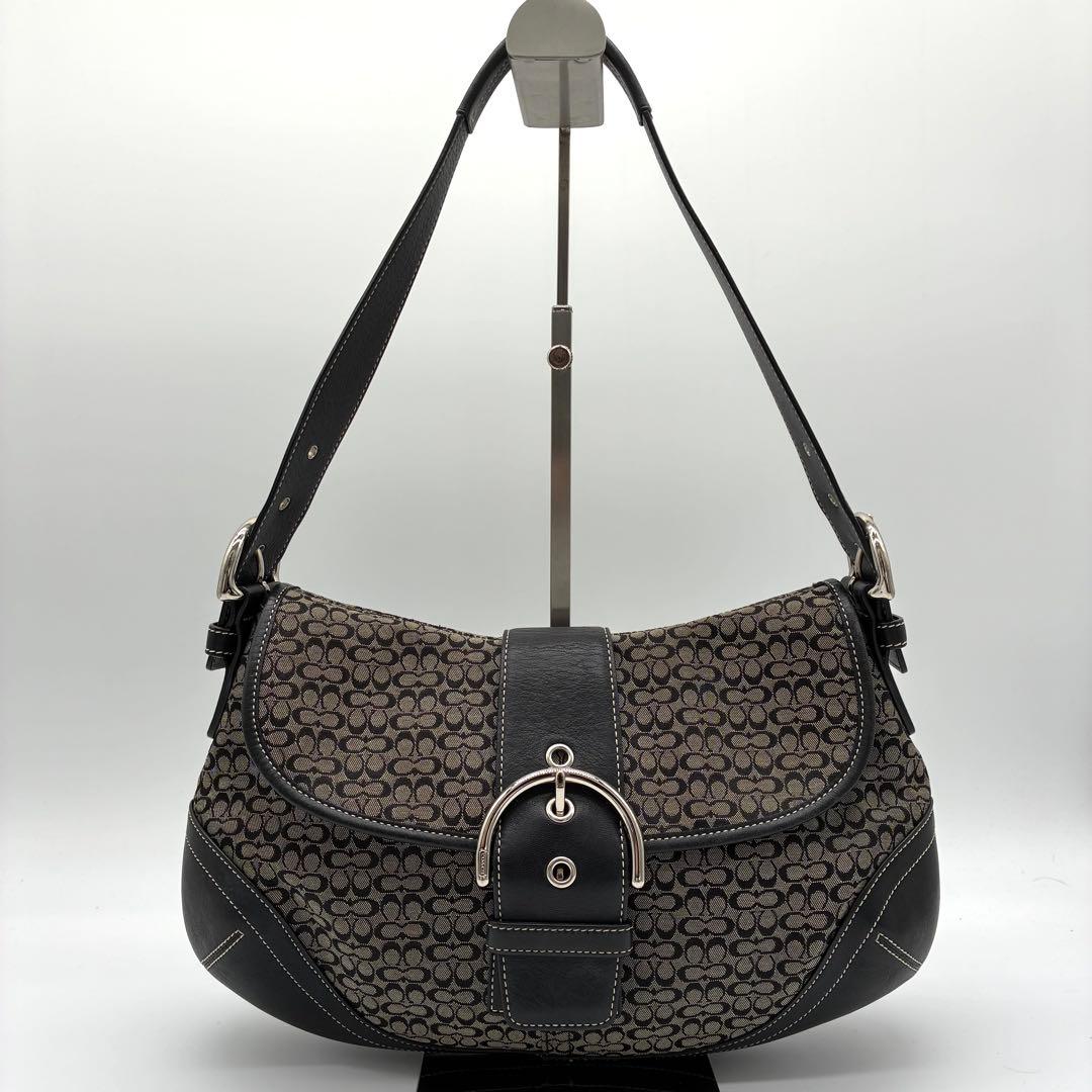 バッグ COACH soho leather y2k one shoulder bag