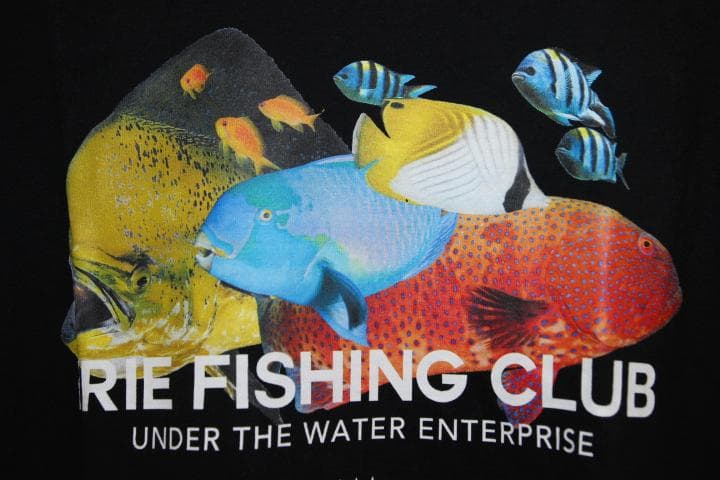 アイリーフィッシングクラブ × オリオンビール 南国 魚 半袖 Tシャツ / L