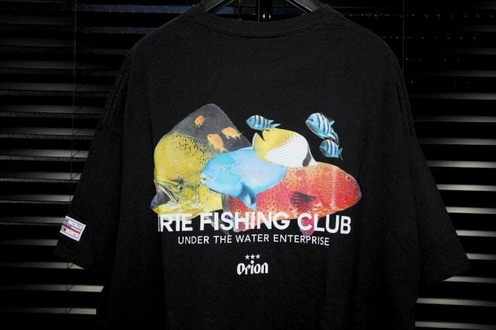 アイリーフィッシングクラブ × オリオンビール 南国 魚 半袖 Tシャツ / L