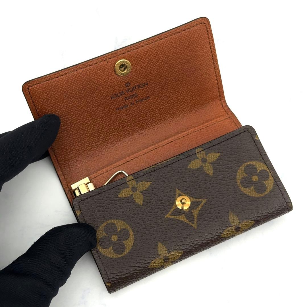 【最高級美品】ルイヴィトン モノグラム キーケース ミュルティクレ6　6連　茶色
