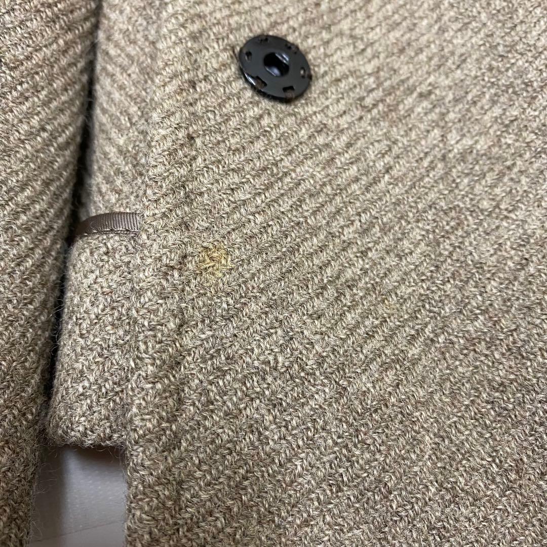 良品★D&G ドルチェ＆ガッバーナ ノーカラーコート ファー 38