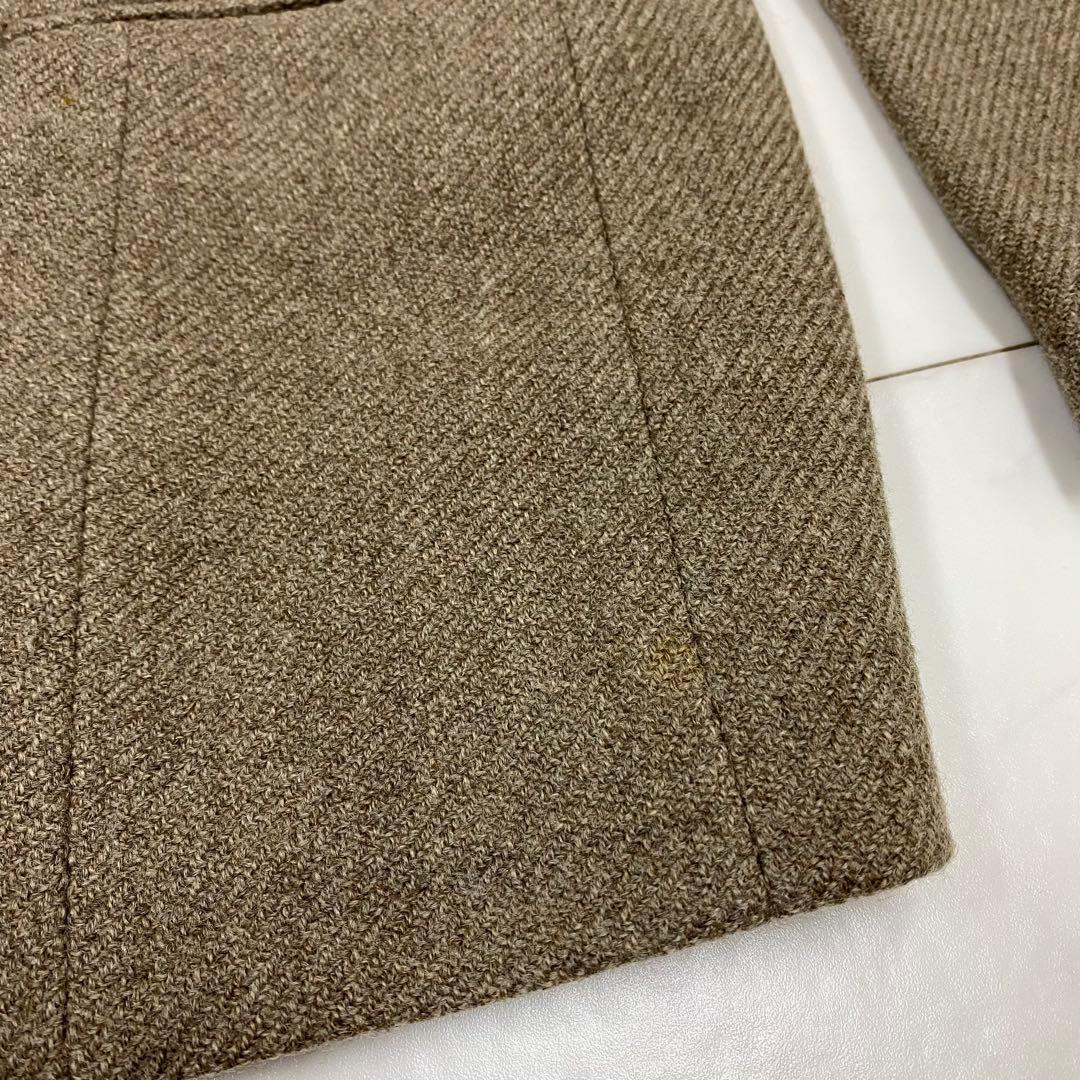 良品★D&G ドルチェ＆ガッバーナ ノーカラーコート ファー 38