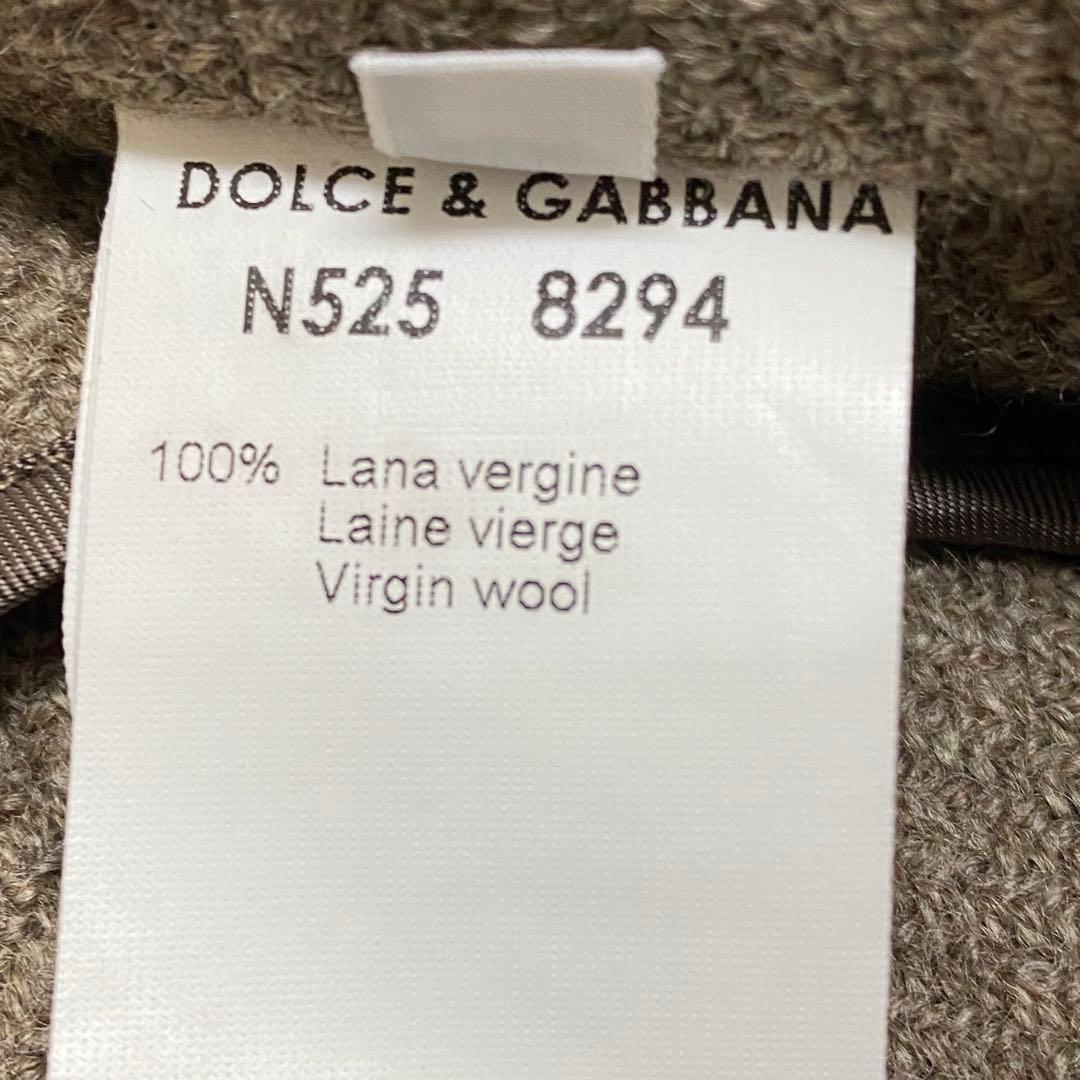 良品★D&G ドルチェ＆ガッバーナ ノーカラーコート ファー 38