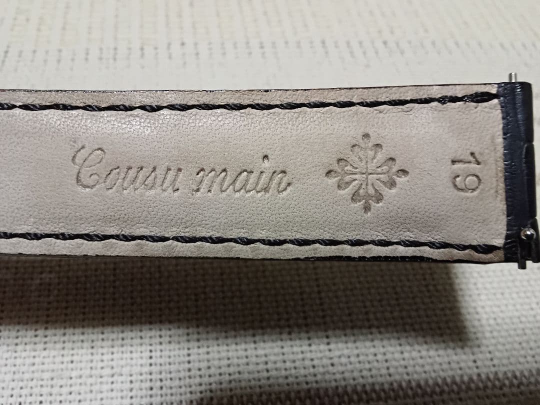 フランス製パテックフィリップ　マットアリゲーター？のベルト19mm(新古品)