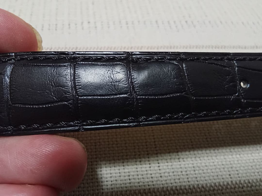 フランス製パテックフィリップ　マットアリゲーター？のベルト19mm(新古品)