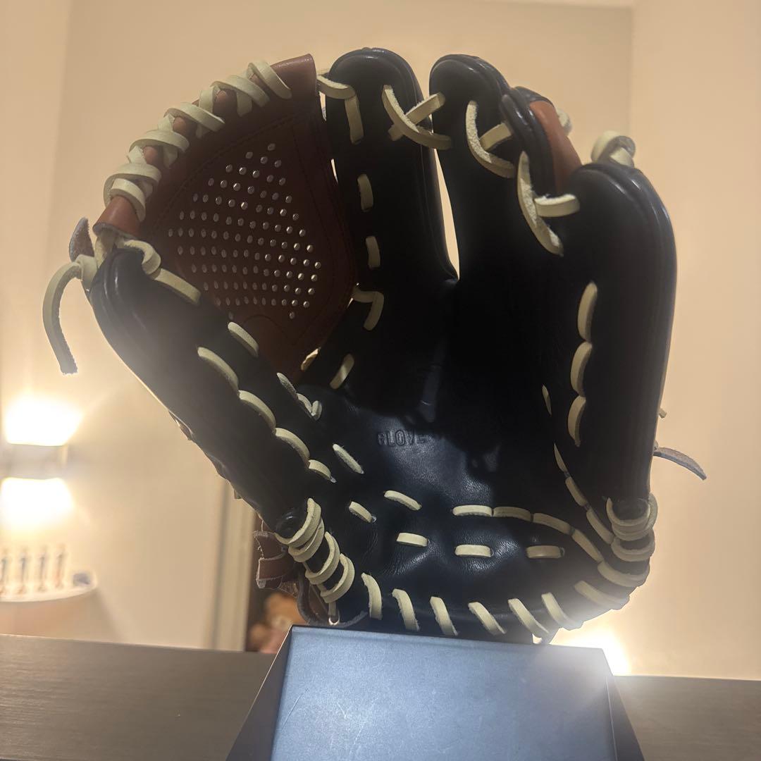 RYU 軟式グローブ 黒/茶色　限定