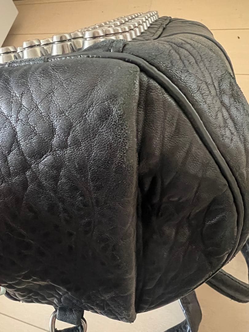 Alexander Wang ブラックレザーショルダーバッグ