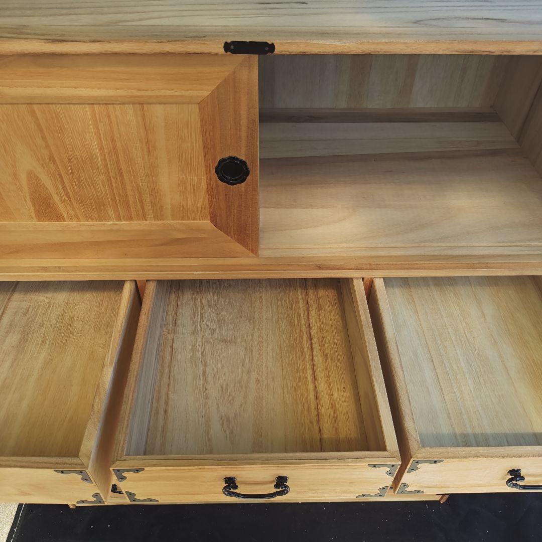 昭和レトロ 高級三段総桐タンス 古民家 当時物