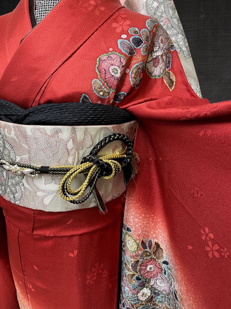 振袖・帯二点セット　辻ヶ花　美品