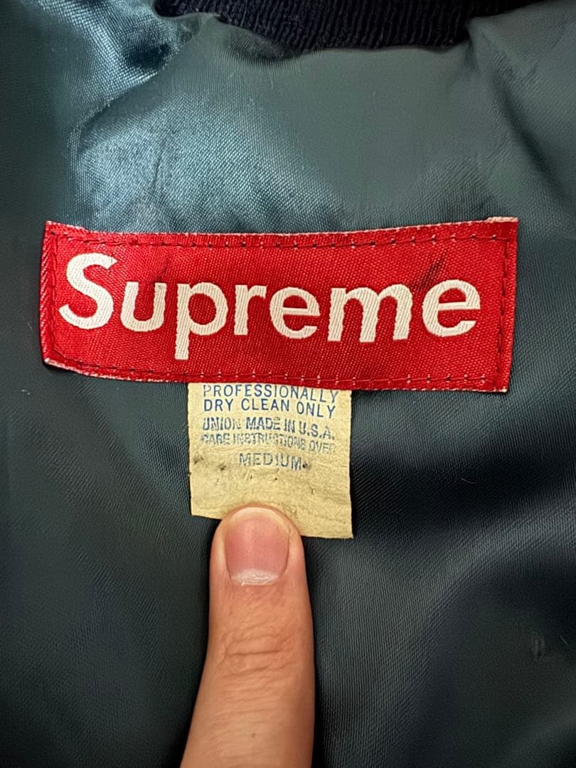 希少 1999 Supreme 2nd Varsity Jacket 90s