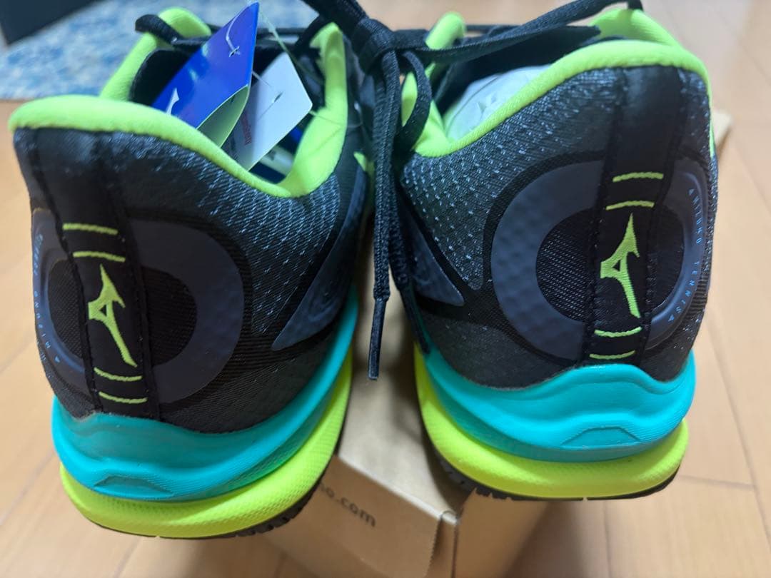 Mizuno テニスシューズ 27.0cm ブラック/ライム