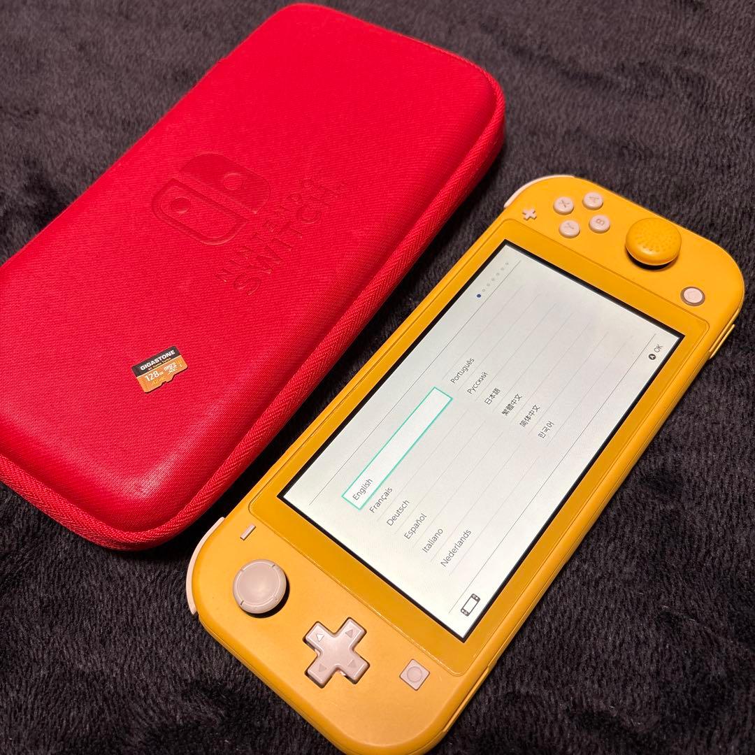 Nintendo Switch Lite イエロー + ケース+SDカード