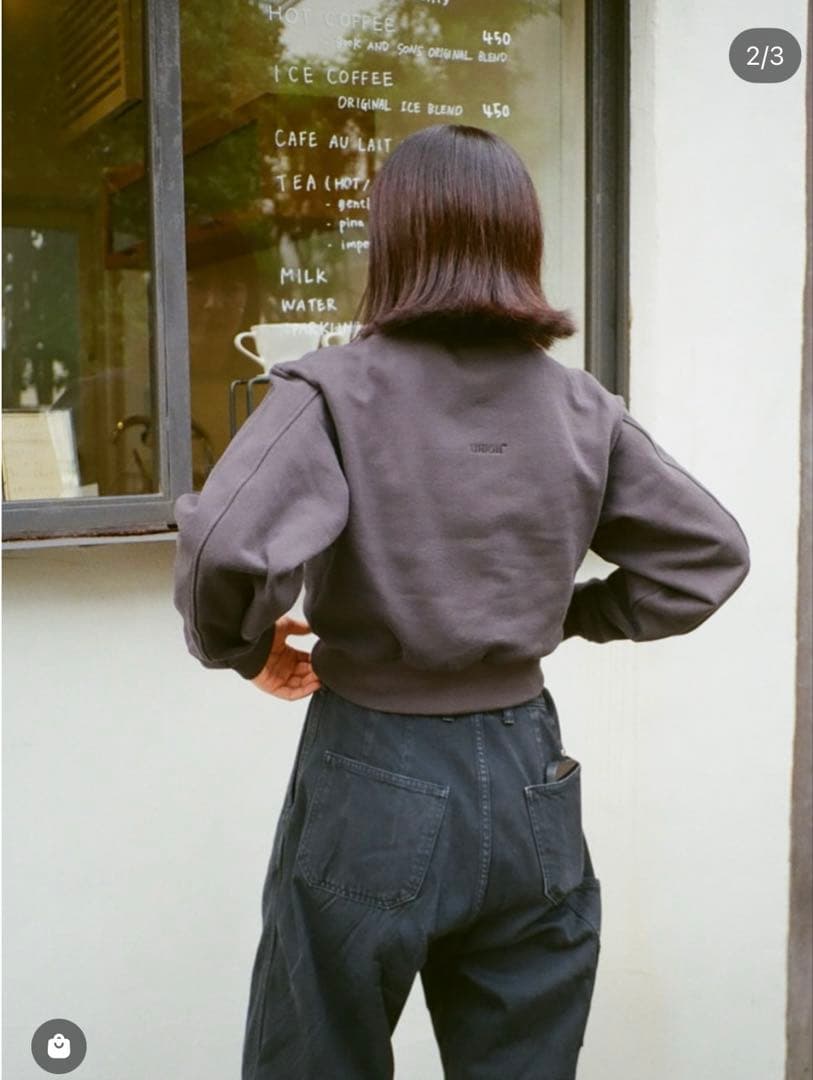 トップス Union Cropped Sweatshirt BK