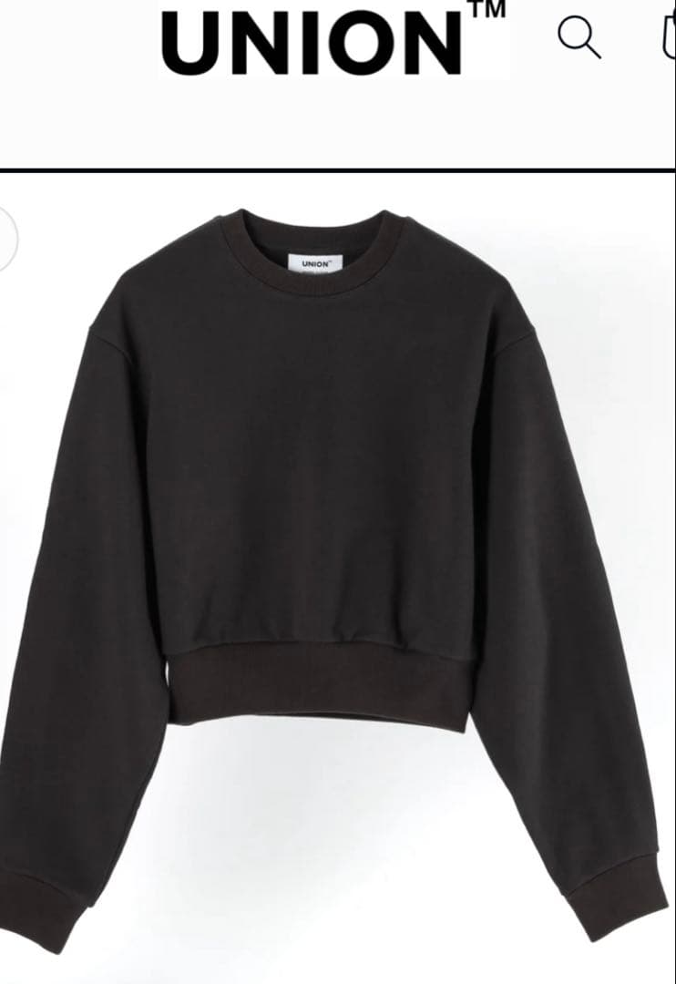 トップス Union Cropped Sweatshirt BK