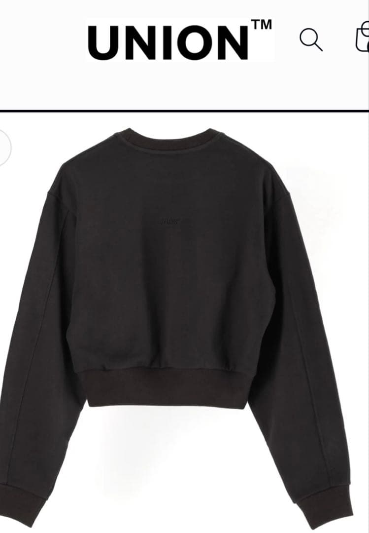 トップス Union Cropped Sweatshirt BK