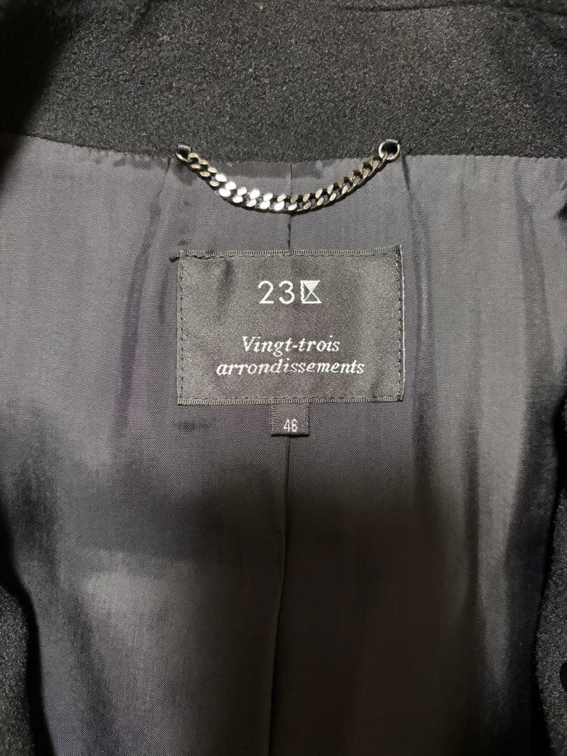 【nikoichi 22さん専用】23区 フーデッドコート ブラック