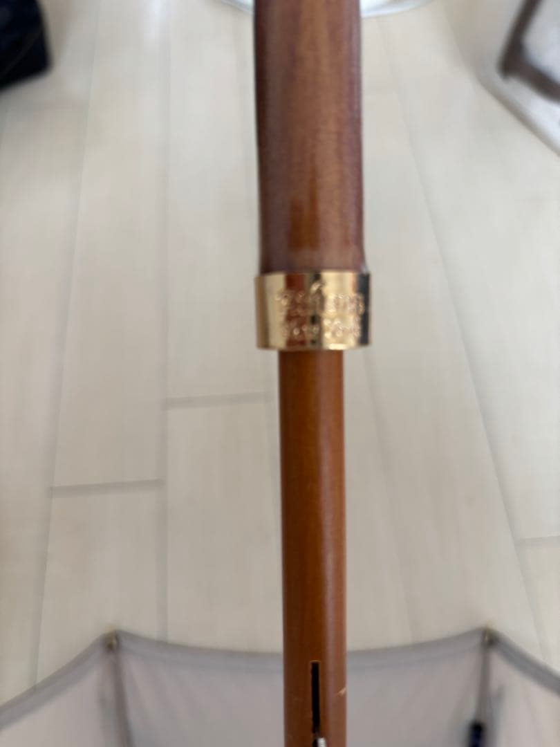 希少　Athena New York ベージュ×ブラック長傘