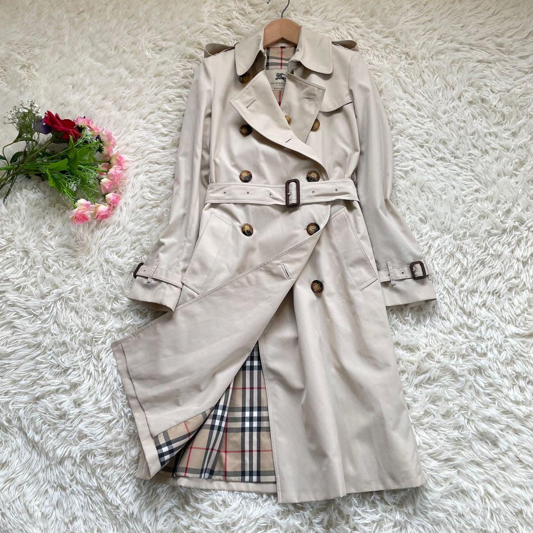 BURBERRY LONDONバーバリートレンチコートベージュ　裏地ノバチェック