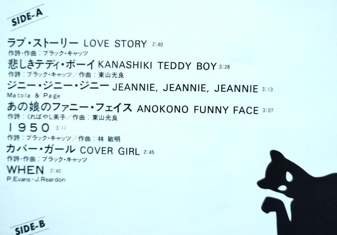 ●ブラックキャッツ★東京ストリートロッカー下敷き付★ロカビリー★4485TPR