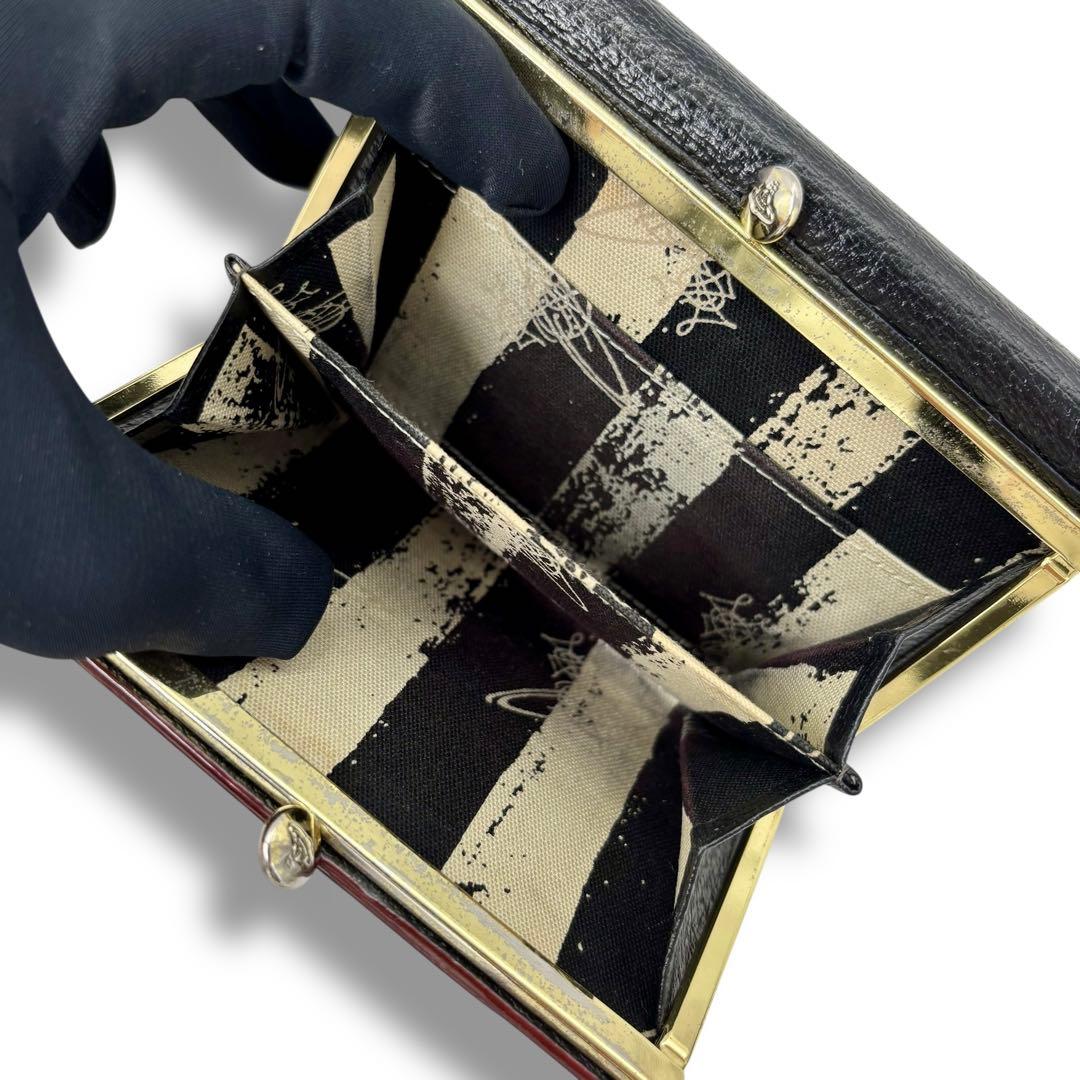 ヴィヴィアンウエストウッド 三つ折り財布 がま口 コンパクトウォレット オーブ