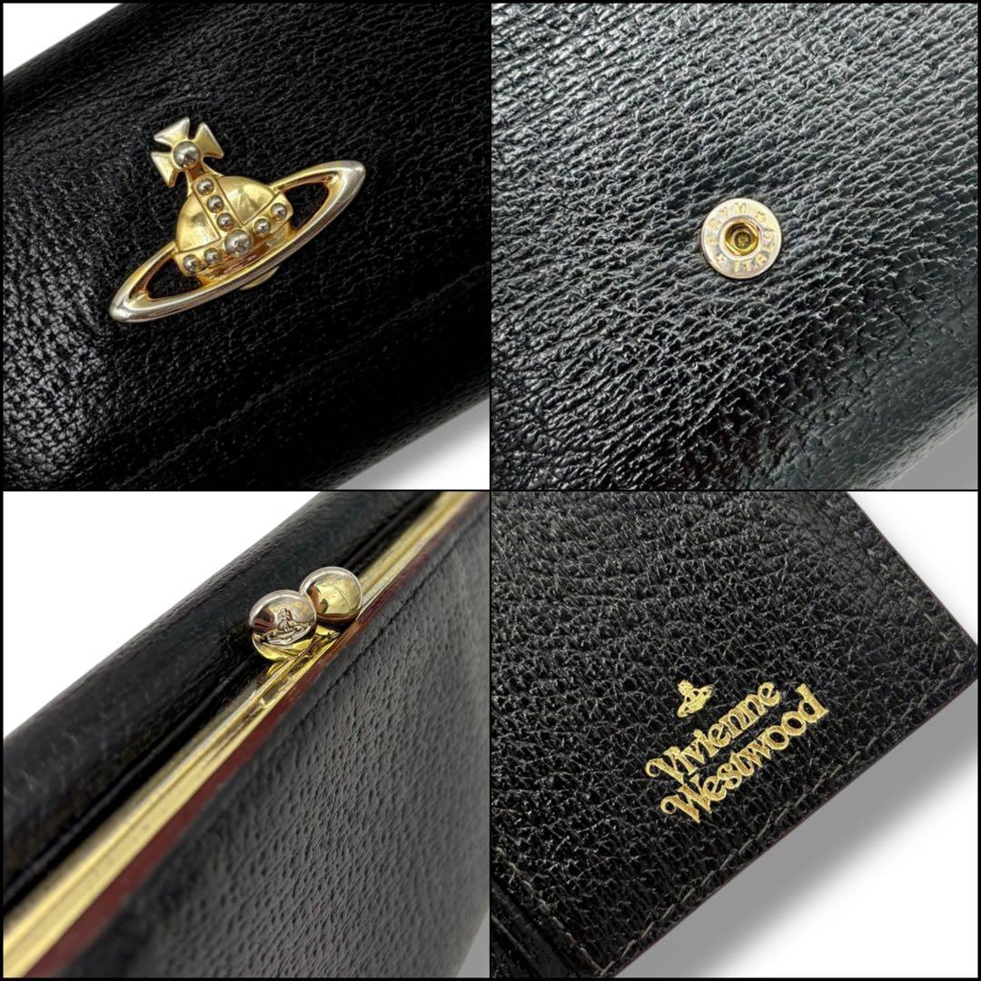 ヴィヴィアンウエストウッド 三つ折り財布 がま口 コンパクトウォレット オーブ