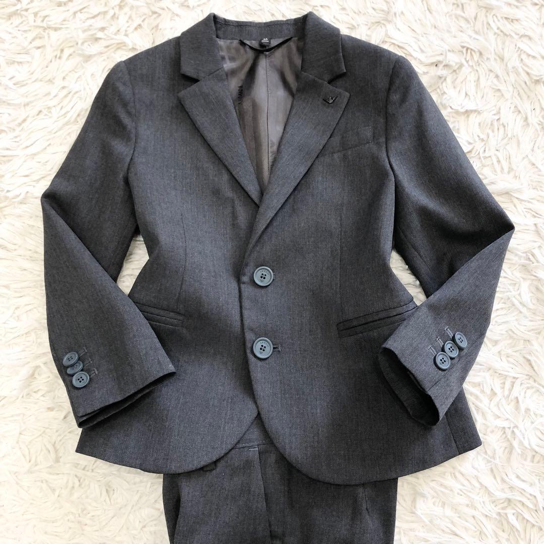美品✨アルマーニジュニア　スーツ　セットアップ　チャコールグレー　4A106cm