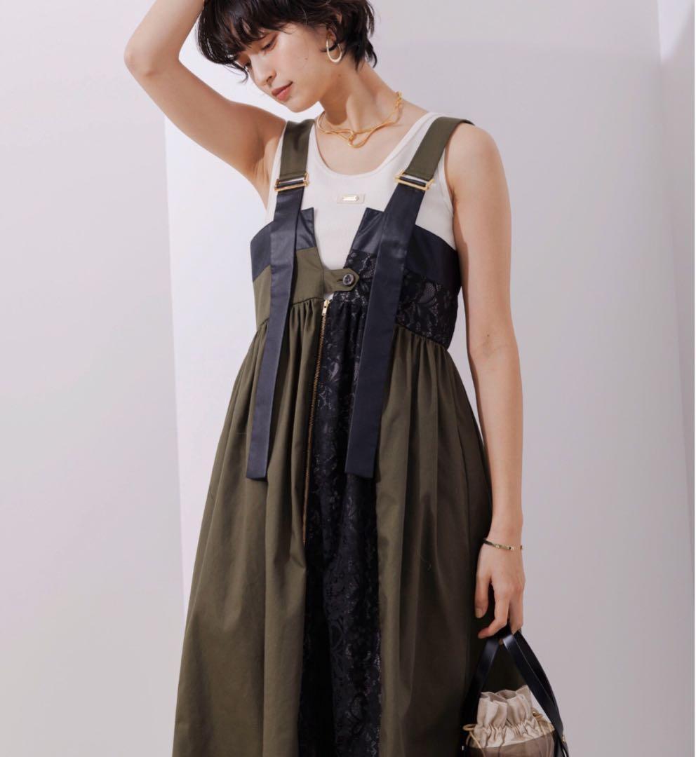 Eimee Law　レース切替ジャンパースカート　完売人気デザイン