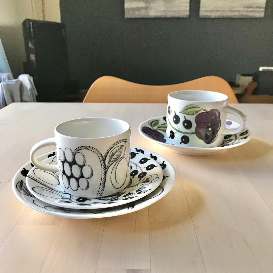 アラビア　パラティッシ　パープル　ブラック　食器　5点　セット　北欧　おしゃれ