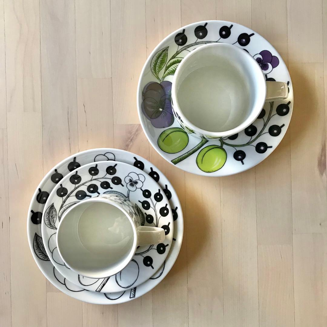 アラビア　パラティッシ　パープル　ブラック　食器　5点　セット　北欧　おしゃれ