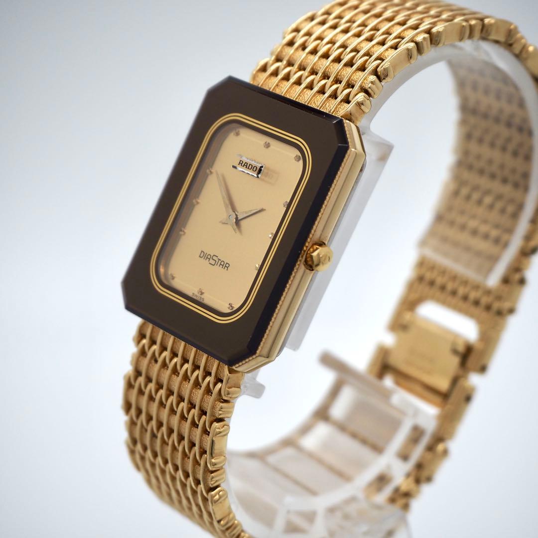 729【美品】RADO 時計　DIASTAR レディース　メンズ　ゴールド