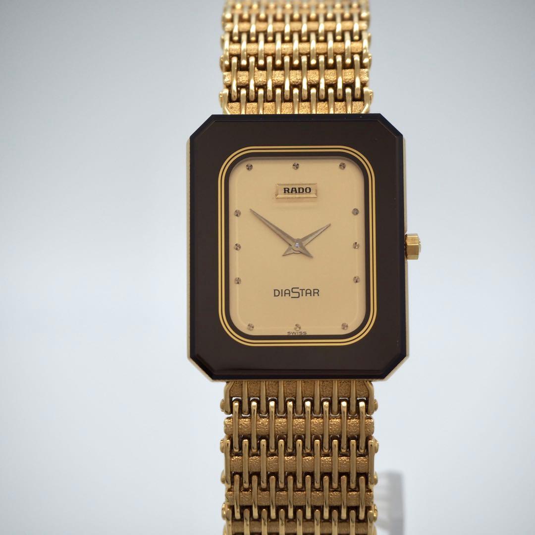 729【美品】RADO 時計　DIASTAR レディース　メンズ　ゴールド