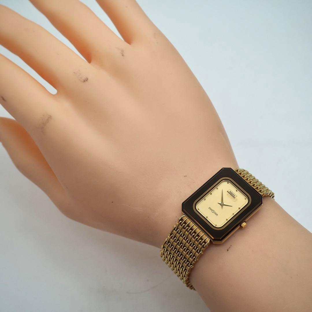 729【美品】RADO 時計　DIASTAR レディース　メンズ　ゴールド