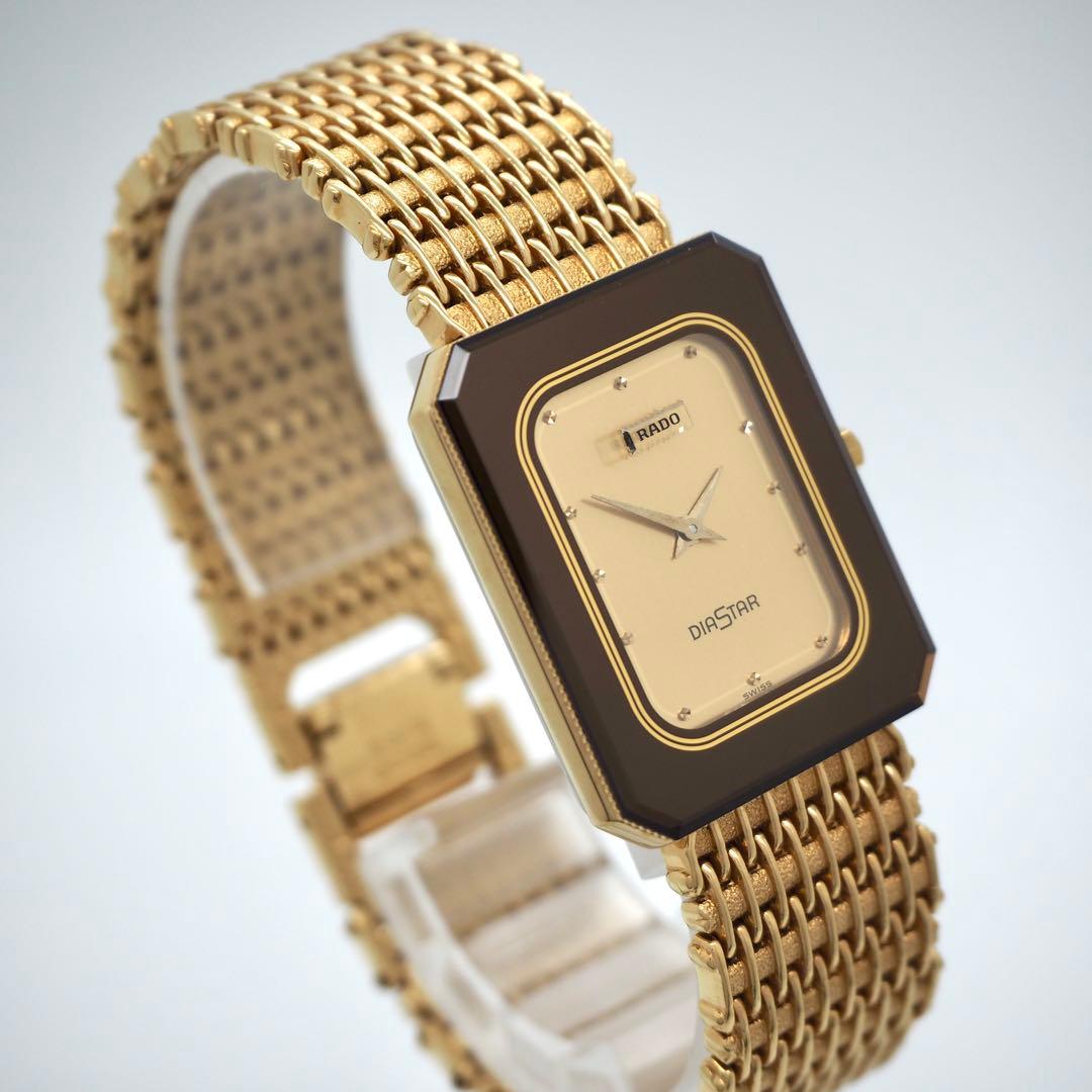 729【美品】RADO 時計　DIASTAR レディース　メンズ　ゴールド